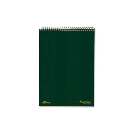 Esselte Esselte  Gold Fibre Notebook, 8-1/2" x 11-3/4", Wide Ruled, Green Cover, 70 Sheets/Pad 20811